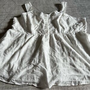 Torrid White Sleeveless Eyelet Cotton Blouse Top Size 3